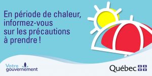 En période de chaleur, informez-vous sur les précautions à prendre!