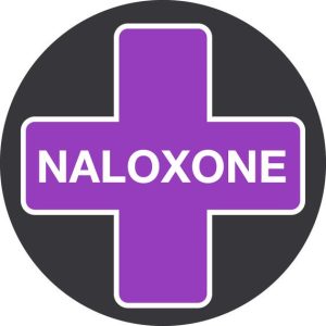 Pictogramme indiquant les sites qui disposent de naloxone en cas de surdose aux opioides.