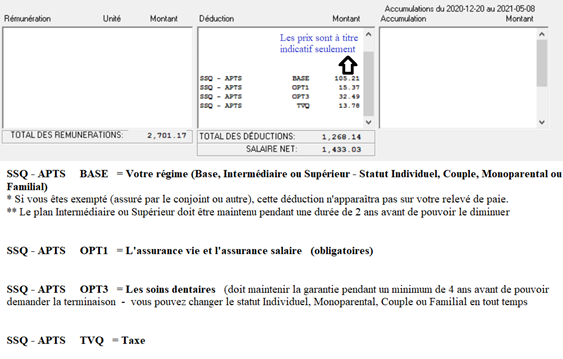 Précisions sur les déductions d’assurances 2